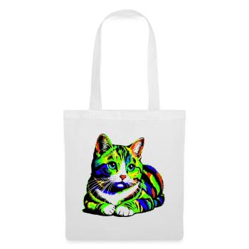 Cat - Tote Bag - white - Front