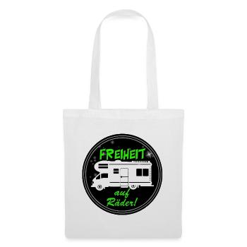 RV,Camping,Fun Shirt,Freedom on Wheels(25) - Tote Bag - white - Front