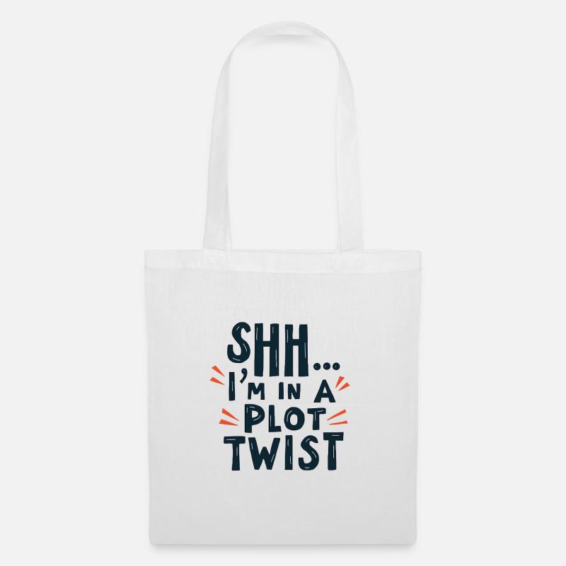 Shhh... I'm in a Plot Twist - Tote Bag - white