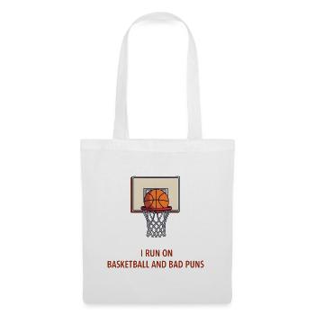 Running on Basketball and Bad Puns - Tote Bag - white - Front