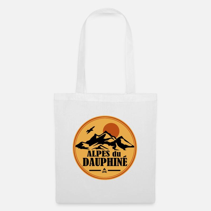 Alpes du Dauphine - Stoffbeutel - Weiß