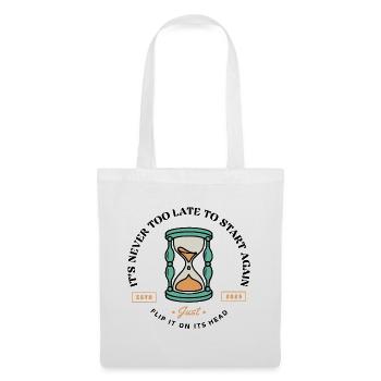 Time for Change – Motif Sablier - Sac en tissu - blanc - Devant