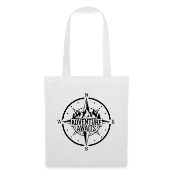 Mountains - Adventure Awaits - Tote Bag - white - Front