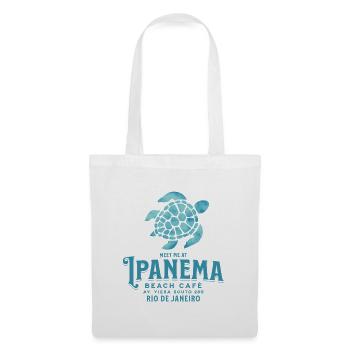 Treffen Sie mich im Ipanema Beach Café - Stoffbeutel - Weiß - Vorne
