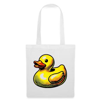 Ente Ente Ente Ente Ente - Stoffbeutel - Weiß - Vorne