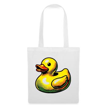 Ente Ente Ente Ente Ente - Stoffbeutel - Weiß - Vorne