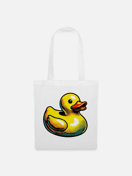 Eendje Eend Eend Eend - Stoffen tas - wit