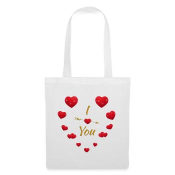 Elegant Heart & Arrow Design for Couples - Tote Bag - white - Front