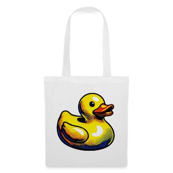 Ente Ente Ente Ente Ente - Stoffbeutel - Weiß - Vorne