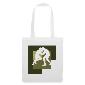 Wrestling Wrestler Kampfsport - Stoffbeutel - Weiß - Vorne