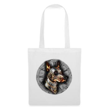 Steampunk retro style Doberman Pinscher - Tote Bag - white - Front