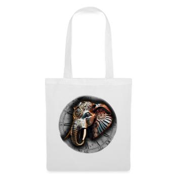 Steampunk retro style Elephant - Tote Bag - white - Front