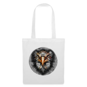 Steampunk retro style Bird of prey Eagle - Tote Bag - white - Front