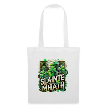 St. Patrick's Day Slainte Mhath Ireland Gift - Tote Bag - white - Front