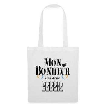Mon Bonheur C'est d'Etre Cousin - Sac en tissu - blanc - Devant