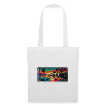 Dahab Égypte Vintage Sign Design - Sac en tissu - blanc - Devant