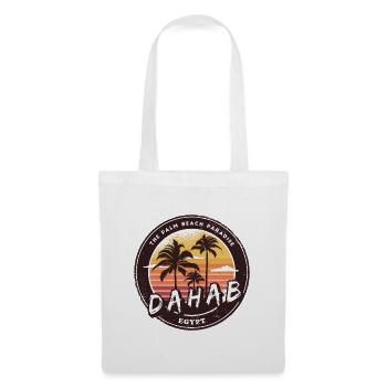 Dahab Égypte Vintage Palmiers Design - Sac en tissu - blanc - Devant