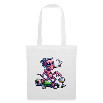 Extraterrestre avec la gueule de bois - Sac en tissu - blanc - Devant