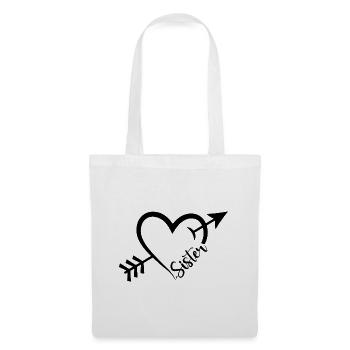 Meilleure sœur - Sac en tissu - blanc - Devant