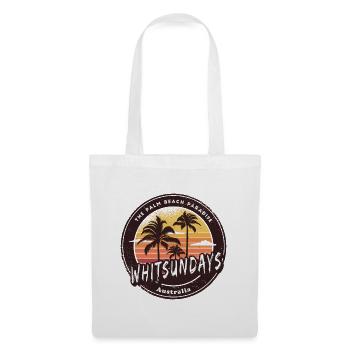 Whitsundays Australien Palmen Design - Stoffbeutel - Weiß - Vorne