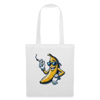 Coole Banane mit Style - Stoffbeutel - Weiß - Vorne
