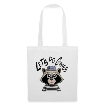 Lets do crimes raccoon - Tote Bag - white - Front