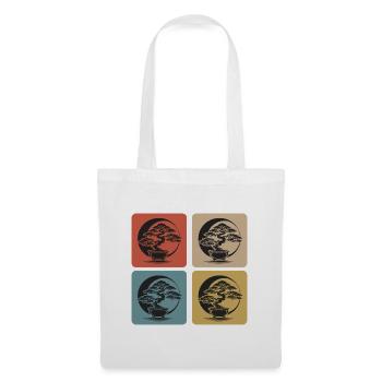 Bonsaï Coucher de soleil - Sac en tissu - blanc - Devant