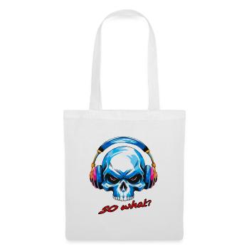 Skull so what - Tote Bag - white - Front