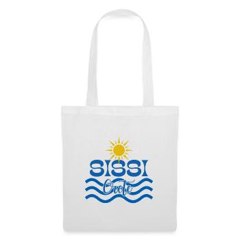 Soleil et Vagues Sissi Crète Logo - Sac en tissu - blanc - Devant