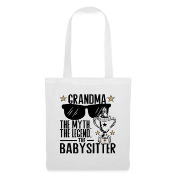 Grandma – The Myth, the Legend, the Babysitter - Tote Bag - white - Front