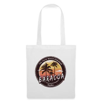 Baracoa Palm Trees and Beach Design - Tote Bag - white - Front