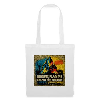Our Flame Burns for Freedom Ukraine - Tote Bag - white - Front