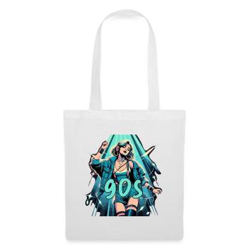 Woman Dancing 90s Retro Disco Disco Gift - Tote Bag - white - Front
