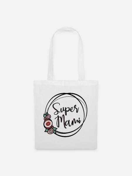 Super Mami - Stoffbeutel - Weiß