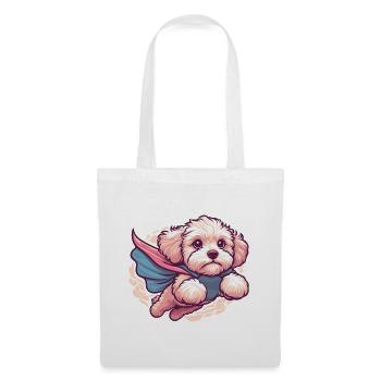 Super chien Maltipoo Moodle Multipoo Cape cadeau - Sac en tissu - blanc - Devant