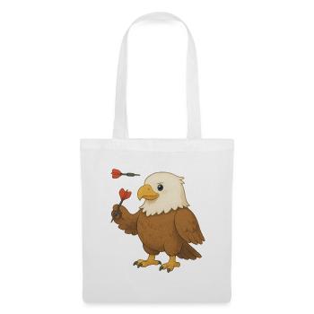 Adler mit Dartpfeilen - Stoffbeutel - Weiß - Vorne