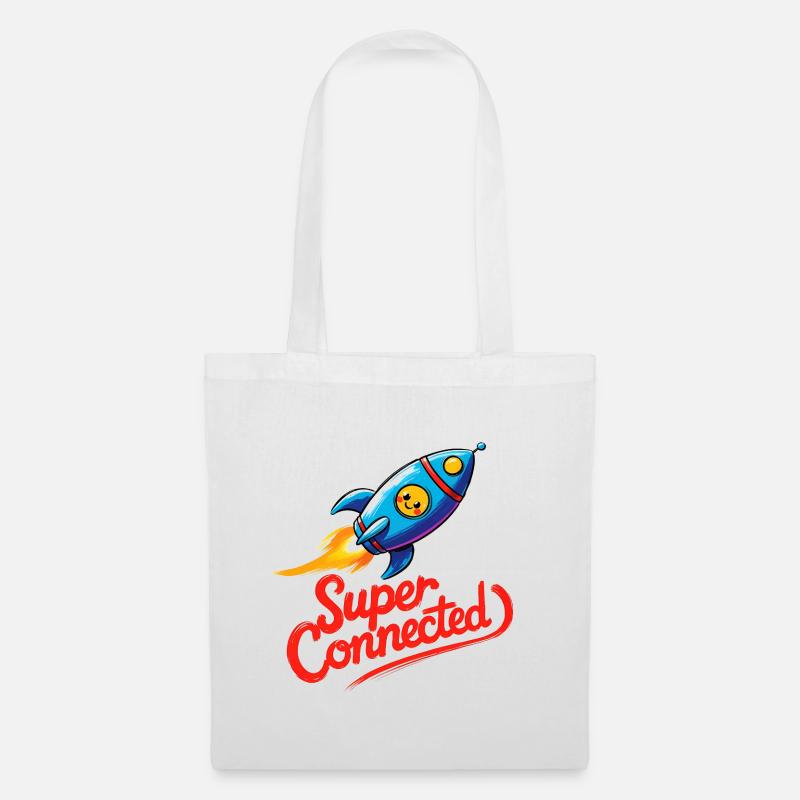 Super Connected - Tote Bag - white