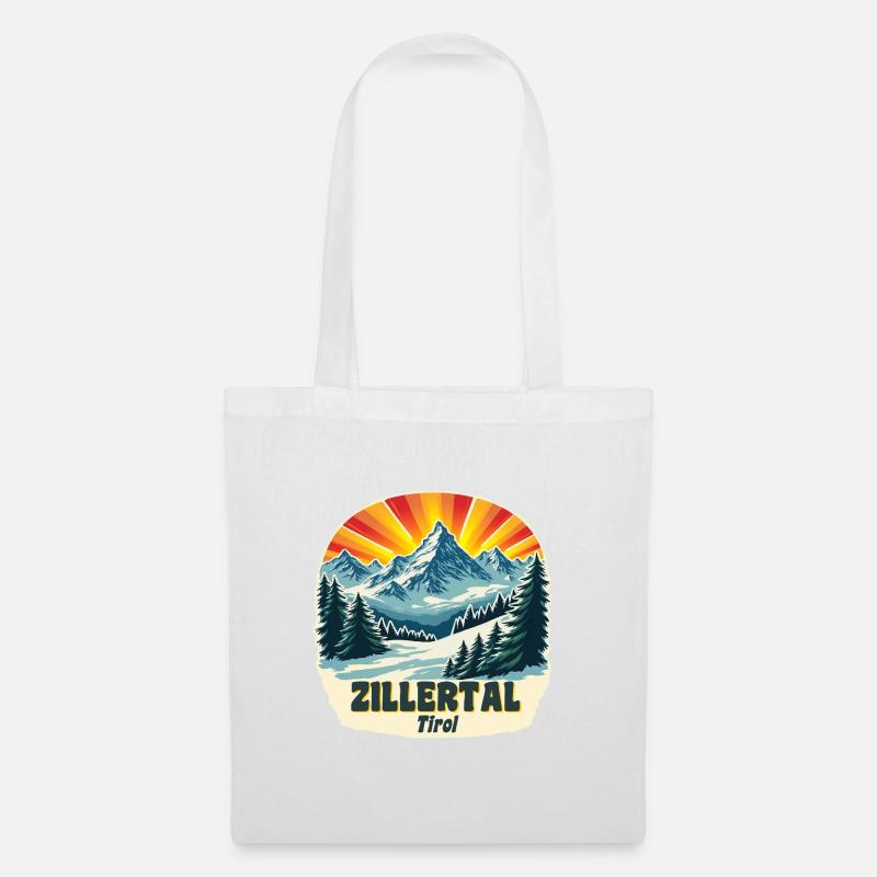 Zillertal - Stoffbeutel - Weiß