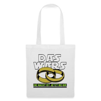 enterrement de vie de garçon , enterrement de vie de garçon , - Sac en tissu - blanc - Devant