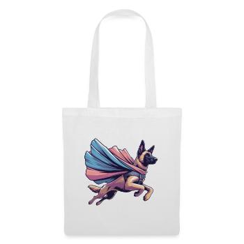 Super Dog Belgian Shepherd Cape Gift - Tote Bag - white - Front