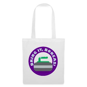 Curling Callout T-Shirt - Tote Bag - white - Front