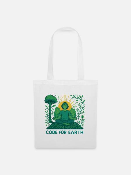 Code for Earth - Stoffbeutel - Weiß