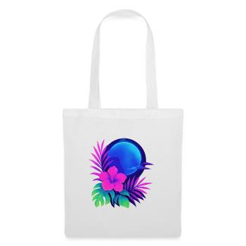 Neon Tropic Moon - Stoffbeutel - Weiß - Vorne