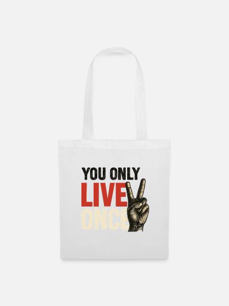 You only live vintage once - Tote Bag - white