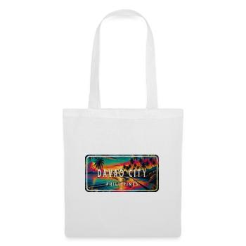 Davao City – Tropical Retro Sign - Tote Bag - white - Front