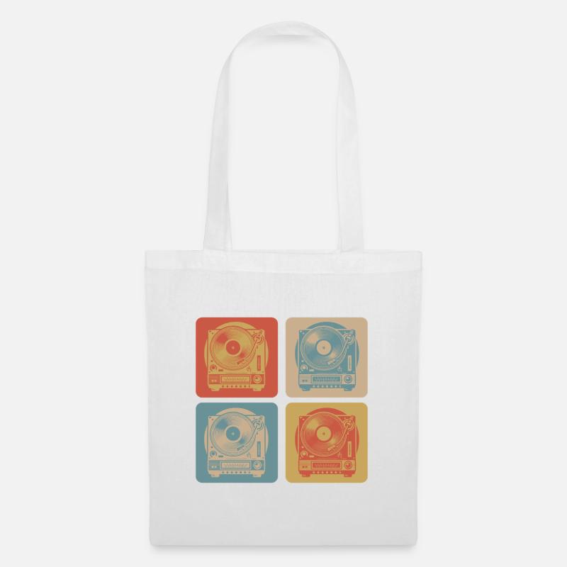 Turntable Vintage - Tote Bag - white