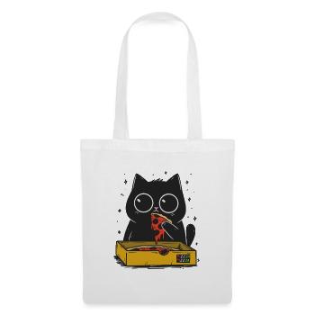 Pizza Kitty en couleur - Sac en tissu - blanc - Devant
