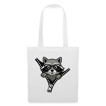 Curious raccoon - Tote Bag - white - Front