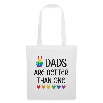 LGBTQ Pride Month - Two Dads Are Better Than One - Tote Bag - white - Front
