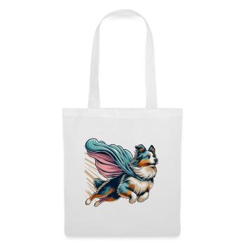 Super Dog Australian Shepherd Sheppie Gift - Tote Bag - white - Front